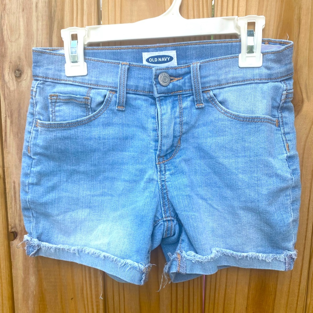Old Navy Cuffed Cut-Off Shorts. Girls Size 10